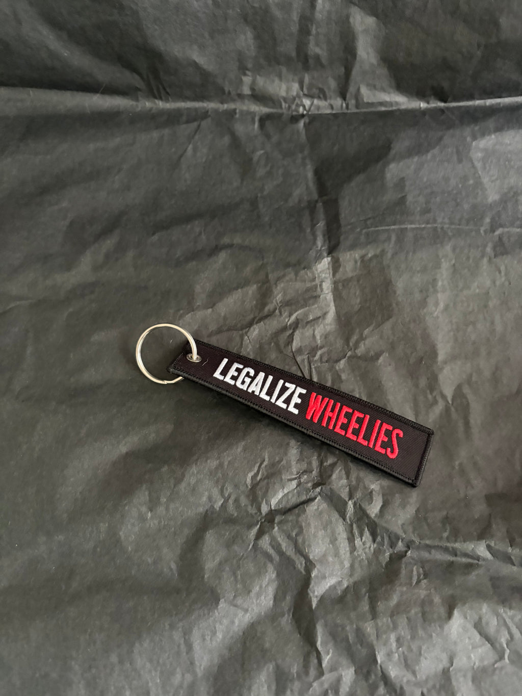 legalize wheelies keychain