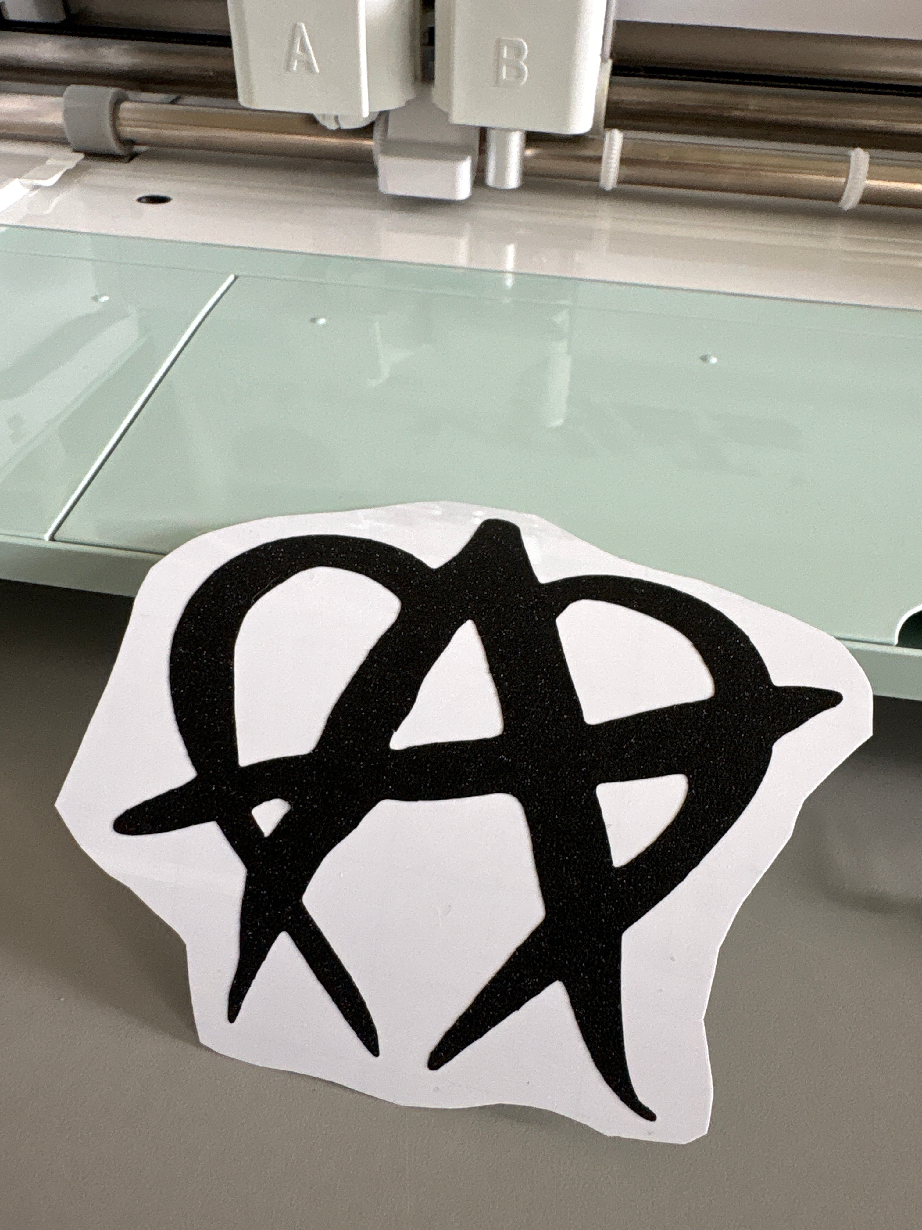 Glitter Unmanageable sticker (1pc)